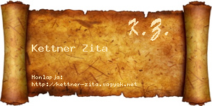 Kettner Zita névjegykártya